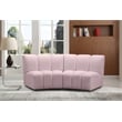 Meridian Furniture Infinity Pink Velvet 2pc. Modular Sectional
