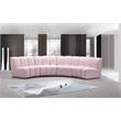 Meridian Furniture Infinity Pink Velvet 4pc. Modular Sectional