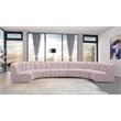 Meridian Furniture Infinity Pink Velvet 7pc. Modular Sectional