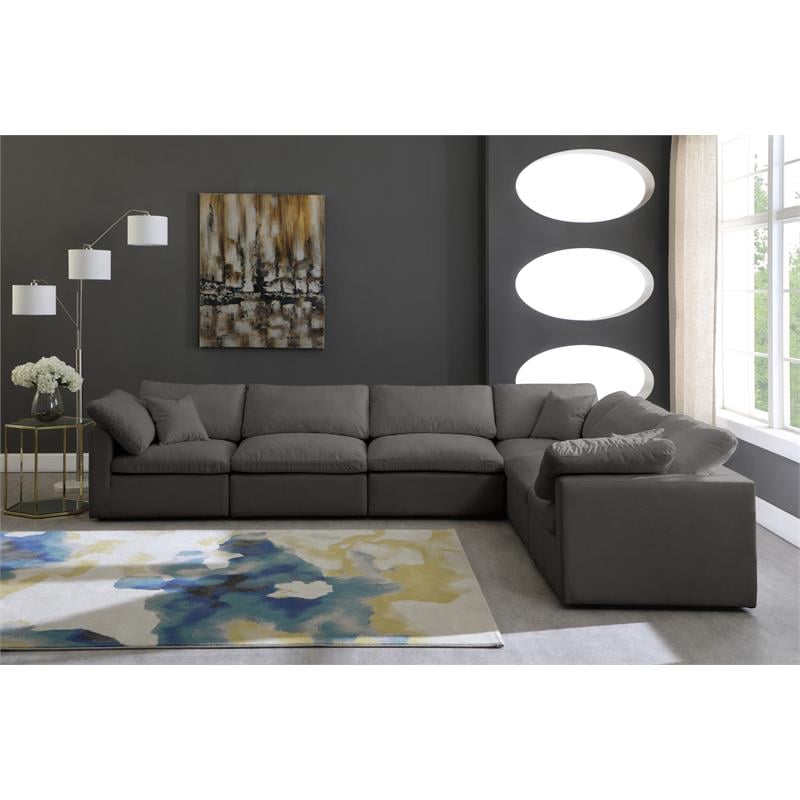 Plush modular deals sectional