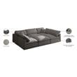 Meridian Furniture Plush Standard Gray Velvet Modular Sectional