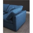 Meridian Furniture Plush Standard Navy Velvet Modular Sofa