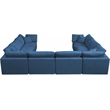 Meridian Furniture Plush Standard Navy Velvet Modular Sectional