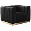 Meridian Furniture Marlon Black Velvet Chair