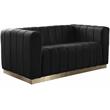Meridian Furniture Marlon Black Velvet Loveseat