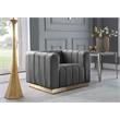 Meridian Furniture Marlon Gray Velvet Chair