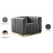 Meridian Furniture Marlon Gray Velvet Chair