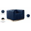 Meridian Furniture Marlon Navy Velvet Chair