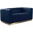 Meridian Furniture Marlon Navy Velvet Loveseat