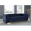 Meridian Furniture Marlon Navy Velvet Sofa