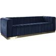 Meridian Furniture Marlon Navy Velvet Sofa
