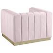 Meridian Furniture Marlon Pink Velvet Chair