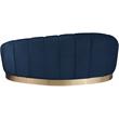 Meridian Furniture Shelly Navy Velvet Chaise