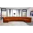 Meridian Furniture Infinity Cognac Velvet 7pc. Modular Sectional