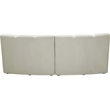 Meridian Furniture Infinity Cream Velvet 4pc. Modular Sectional