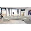 Meridian Furniture Infinity Cream Velvet 7pc. Modular Sectional