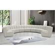 Meridian Furniture Infinity Cream Velvet 9pc. Modular Sectional