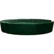 Meridian Furniture Infinity Green Velvet 12pc. Modular Sectional