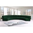 Meridian Furniture Infinity Green Velvet 6pc. Modular Sectional