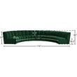 Meridian Furniture Infinity Green Velvet 6pc. Modular Sectional