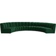 Meridian Furniture Infinity Green Velvet 6pc. Modular Sectional