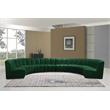 Meridian Furniture Infinity Green Velvet 8pc. Modular Sectional