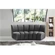 Meridian Furniture Infinity Gray Velvet 2pc. Modular Sectional