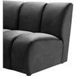 Meridian Furniture Infinity Gray Velvet 5pc. Modular Sectional