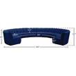 Meridian Furniture Infinity Navy Velvet 10pc. Modular Sectional