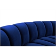 Meridian Furniture Infinity Navy Velvet 2pc. Modular Sectional