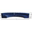 Meridian Furniture Infinity Navy Velvet 6pc. Modular Sectional
