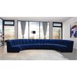 Meridian Furniture Infinity Navy Velvet 7pc. Modular Sectional
