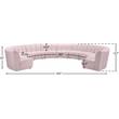 Meridian Furniture Infinity Pink Velvet 10pc. Modular Sectional