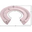 Meridian Furniture Infinity Pink Velvet 11pc. Modular Sectional