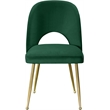 Meridian Furniture Logan Green Velvet Dining Chair (Set of 2)