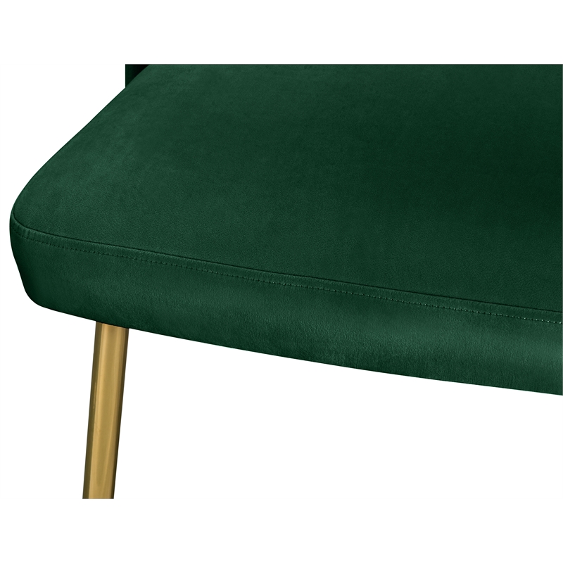 Meridian Furniture Logan Green Velvet Dining Chair (Set of 2)