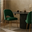 Meridian Furniture Logan Green Velvet Dining Chair (Set of 2)