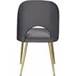 Meridian Furniture Logan Gray Velvet Dining Chair (Set of 2)