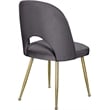 Meridian Furniture Logan Gray Velvet Dining Chair (Set of 2)