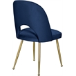 Meridian Furniture Logan Navy Velvet Dining Chair (Set of 2)