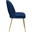 Meridian Furniture Logan Navy Velvet Dining Chair (Set of 2)