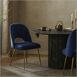 Meridian Furniture Logan Navy Velvet Dining Chair (Set of 2)