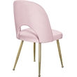 Meridian Furniture Logan Pink Velvet Dining Chair (Set of 2)