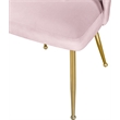 Meridian Furniture Logan Pink Velvet Dining Chair (Set of 2)
