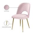 Meridian Furniture Logan Pink Velvet Dining Chair (Set of 2)