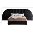 Meridian Furniture Cleo Black Velvet King Bed
