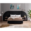 Meridian Furniture Cleo Black Velvet King Bed