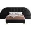 Meridian Furniture Cleo Black Velvet Queen Bed