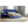Meridian Furniture Cleo Navy Velvet King Bed