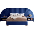 Meridian Furniture Cleo Navy Velvet King Bed
